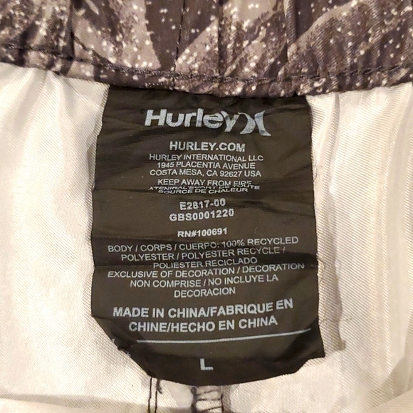 Black & Gray Hurley Boardshorts - Picture 4 of 6